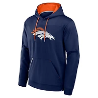 Sweat à capuche Fanatics pour homme bleu marine Denver Broncos Defender
