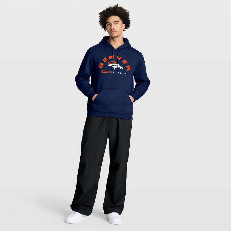 Men's Fanatics Navy Denver Broncos Delay of Game Legacy Pullover Hoodie