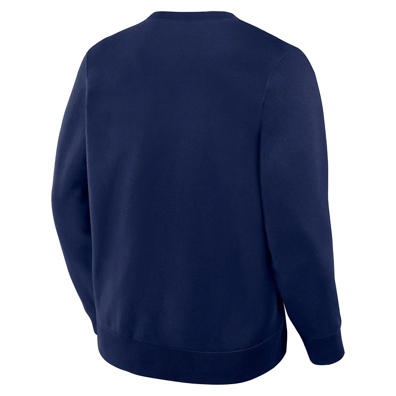 Sweat-shirt Fanatics bleu marine Denver Broncos Direct Handoff Legacy pour homme