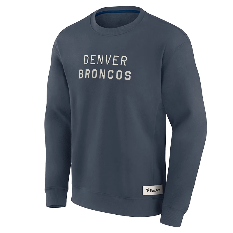 Sweat-shirt à capuche pour homme Fanatics bleu marine Denver Broncos Elements Future Ground Lettering