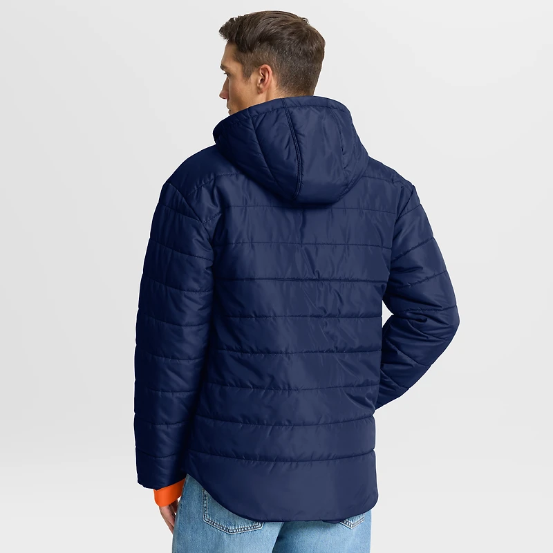 Veste à capuche zippée intégrale Fanatics Navy Denver Broncos pour homme