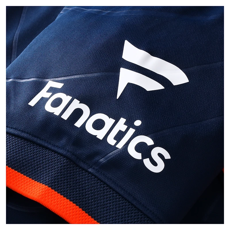 Haut de supporter à col en V NFL Football x des Broncos Denver pour homme, bleu marine