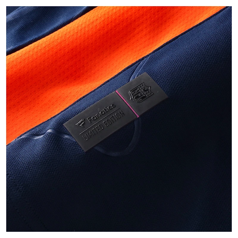 Men's Fanatics Navy Denver Broncos NFL Football x V-Neck Fan Top