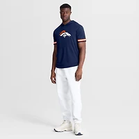 Men's Fanatics Navy Denver Broncos Optimal Play Short Sleeve Hooded T-Shirt
