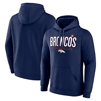 Sweat à capuche Fanatics pour hommes bleu marine Denver Broncos Pylon Outline