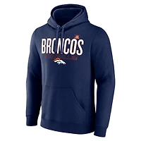 Sweat à capuche Fanatics pour hommes bleu marine Denver Broncos Pylon Outline