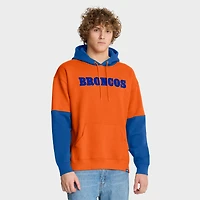 Sweat à capuche rétro orange Fanatics pour homme avec logo Denver Broncos