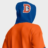 Sweat à capuche rétro orange Fanatics pour homme avec logo Denver Broncos