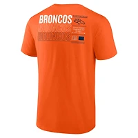T-shirt Fanatics Orange Denver Broncos Repeat Stats pour homme