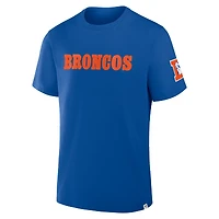 Men's Fanatics Royal Denver Broncos Elevated Classic Legacy T-Shirt
