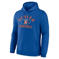 Men's Fanatics Royal Denver Broncos Fumblerooski Legacy Pullover Hoodie