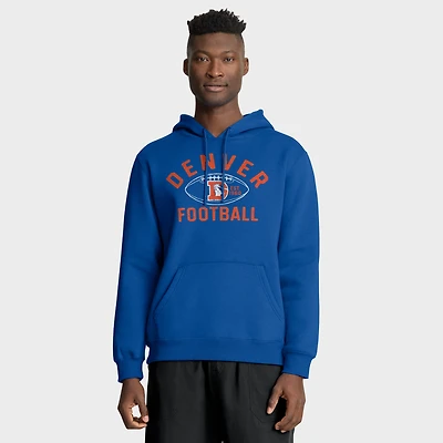 Men's Fanatics Royal Denver Broncos Fumblerooski Legacy Pullover Hoodie