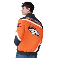 Veste à boutons-pression G-III Extreme Orange Denver Broncos Maximum Racing pour homme