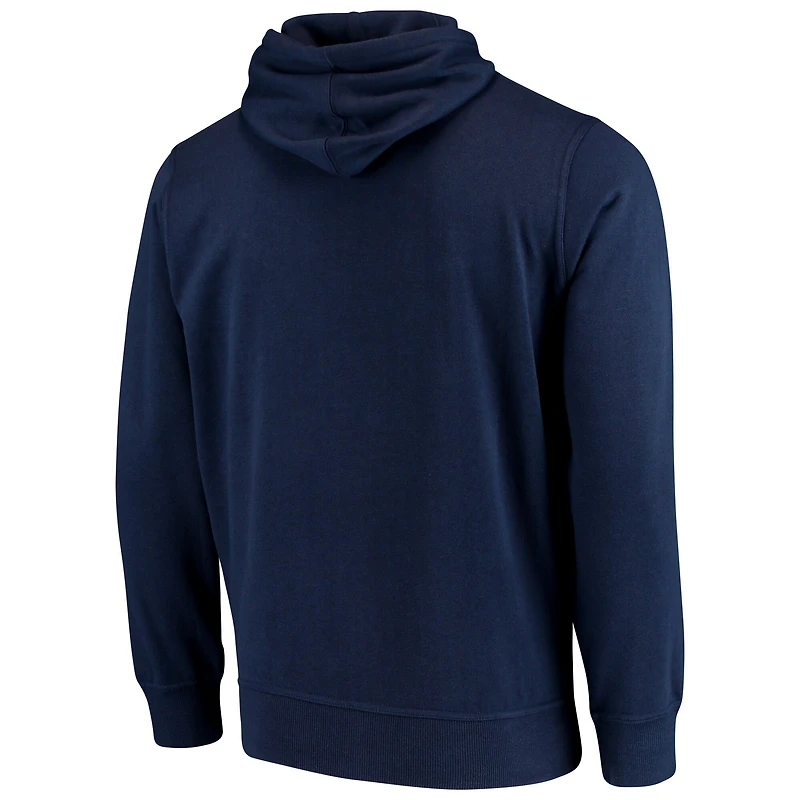 Sweat à capuche entièrement zippé avec logo principal Denver Broncos G-III Sports by Carl Banks pour homme, bleu marine