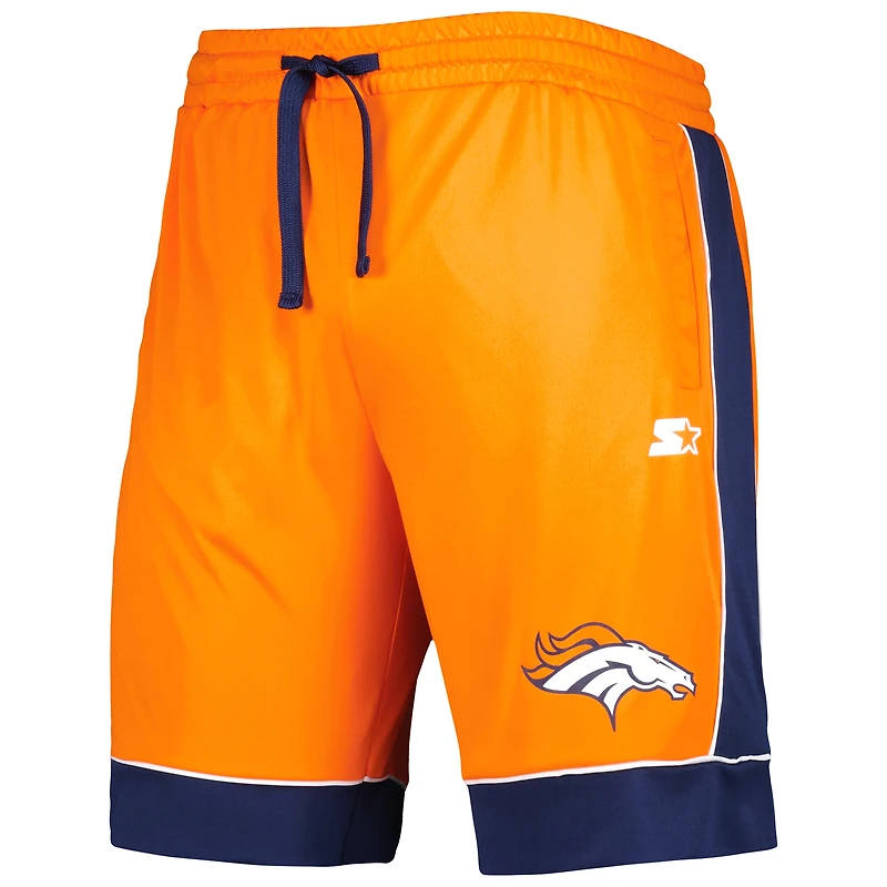 Short mode préféré des fans Broncos de Denver G-III Sports by Carl Banks orange/bleu marine pour homme