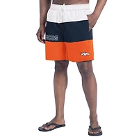 Short de bain G-III Sports by Carl Banks pour homme, orange/bleu marine, Denver Broncos Sunrise Volley
