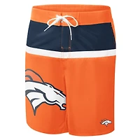 Maillot de bain G-III Sports by Carl Banks Denver Broncos Sea Wind orange pour homme