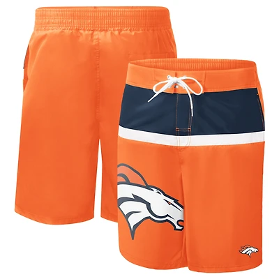 Maillot de bain pour homme G-III Sports by Carl Banks Orange Denver Broncos Sea Wind
