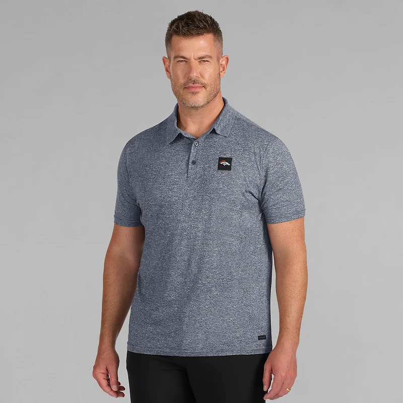 Polo à quatre points bleu marine J. Palmer pour homme des Denver Broncos