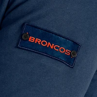 Sweat-shirt zippé bleu marine Denver Broncos QB1 pour homme de J. Palmer