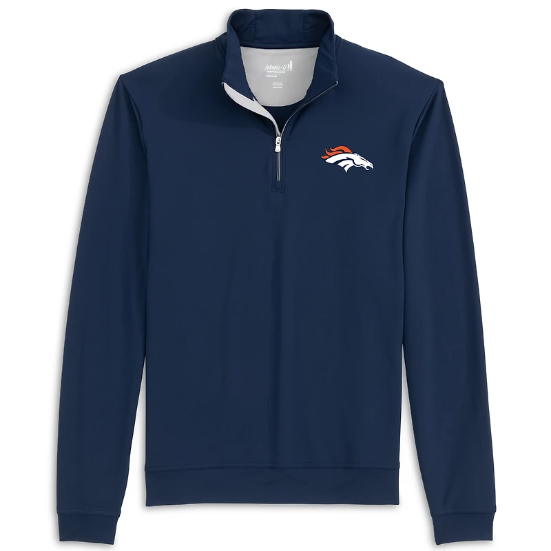 Men's johnnie-O  Navy Denver Broncos Motion Quarter-Zip Pullover