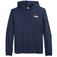Men's johnnie-O  Navy Denver Broncos Talon Long Sleeve Hooded T-Shirt