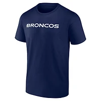 Men's Logo Athletic Navy Denver Broncos #1 Dad Jersey T-Shirt
