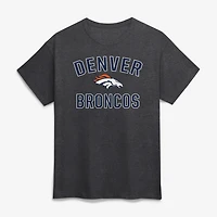 Men's Logo Athletic Navy Denver Broncos Cotton Victory Arch T-Shirt