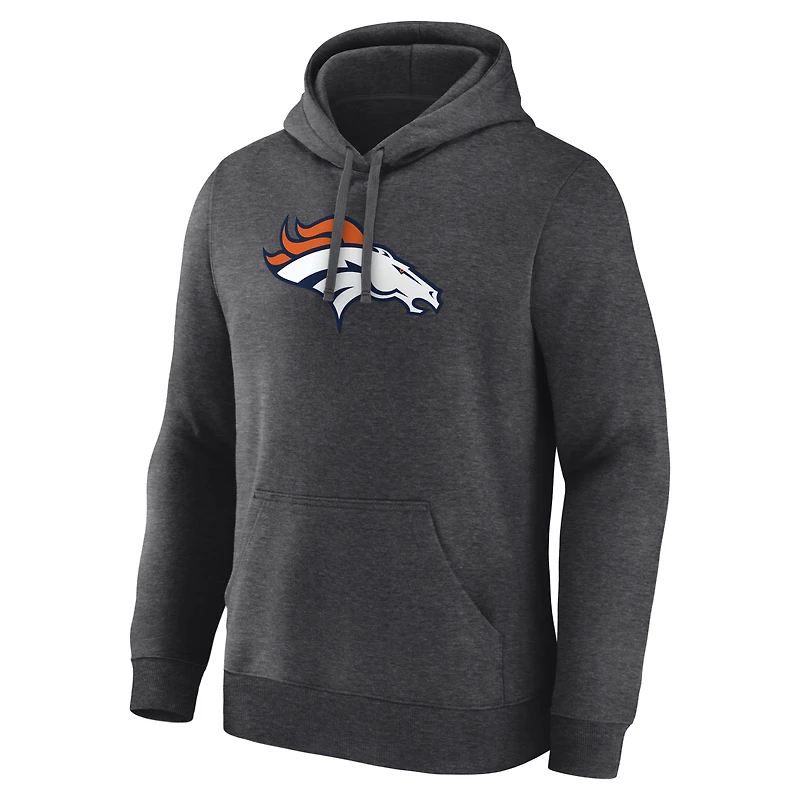 Sweat à capuche homme bleu marine avec logo principal des Denver Broncos