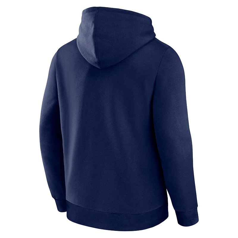 Men's Logo Athletic Navy Denver Broncos Arch Victory Hoodie