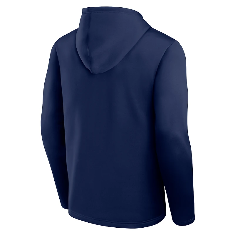 Sweat à capuche bleu marine avec logo athlétique pour homme des Broncos de Denver