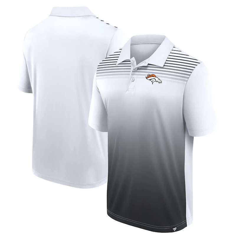 Polo athlétique blanc à logo pour homme des Denver Broncos Sandlot Game