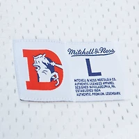 Men's Mitchell & Ness John Elway White Denver Broncos Retired Player Name Number Mesh Top