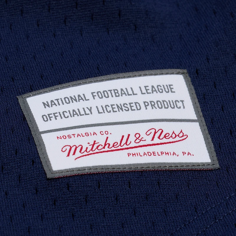 Men's Mitchell & Ness  Navy Denver Broncos Head Coach Mesh Full-Button Fashion Jersey