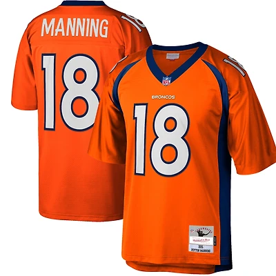 Maillot réplique de joueur retraité Mitchell & Ness Peyton Manning orange Denver Broncos Big Tall 2015 pour hommes