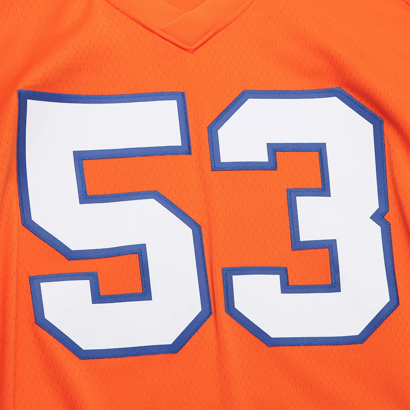Maillot réplique orange Randy Gradishar de Mitchell & Ness pour homme des Denver Broncos 1978 Legacy
