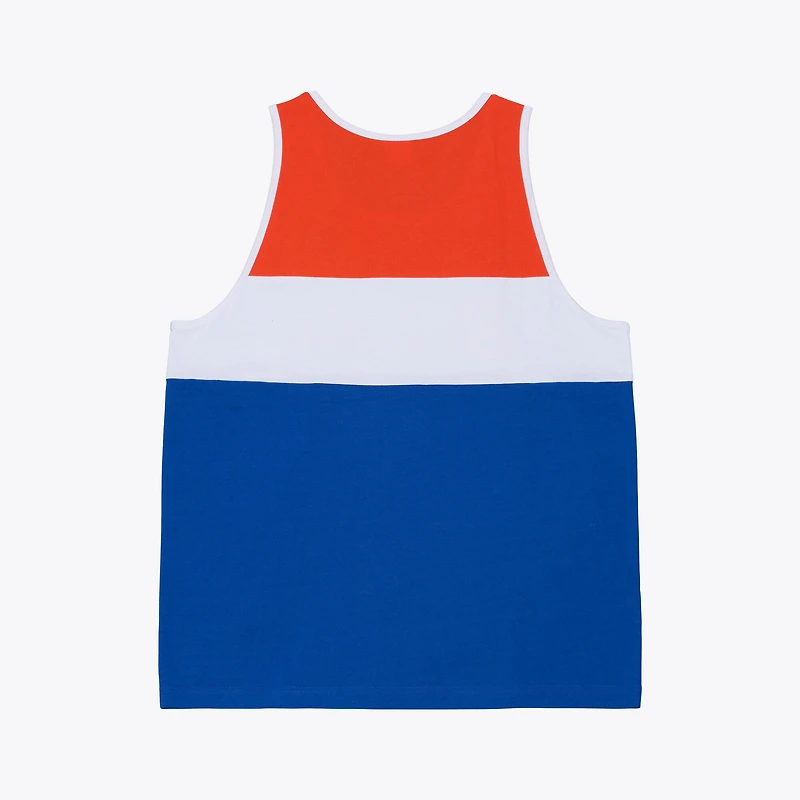 Men's Mitchell & Ness Royal/Orange Denver Broncos Head Coach Tank Top