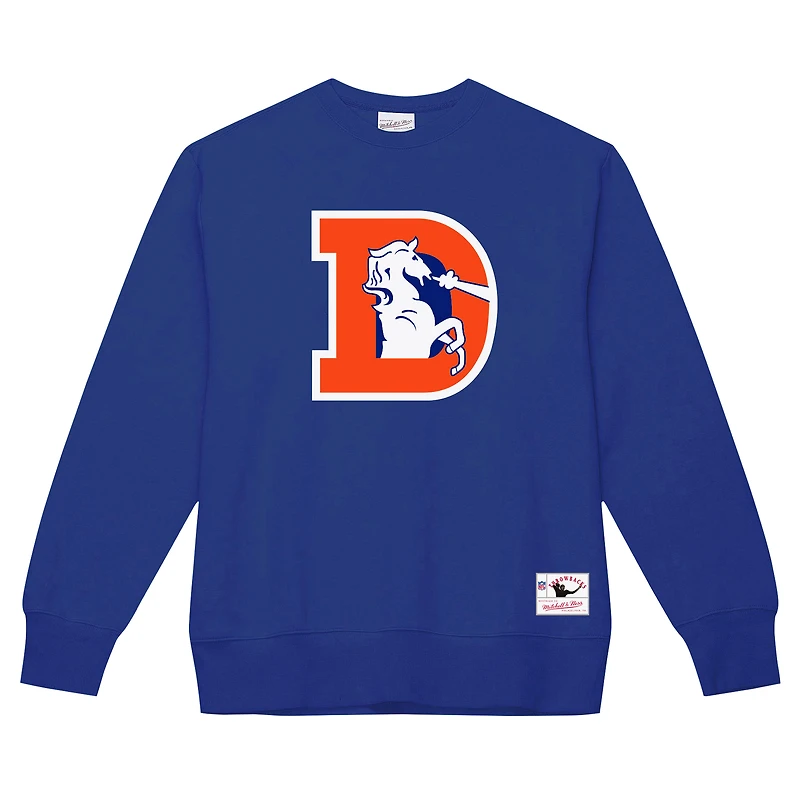 1 sweat-shirt en polaire basique Mitchell & Ness Royal Denver Broncos