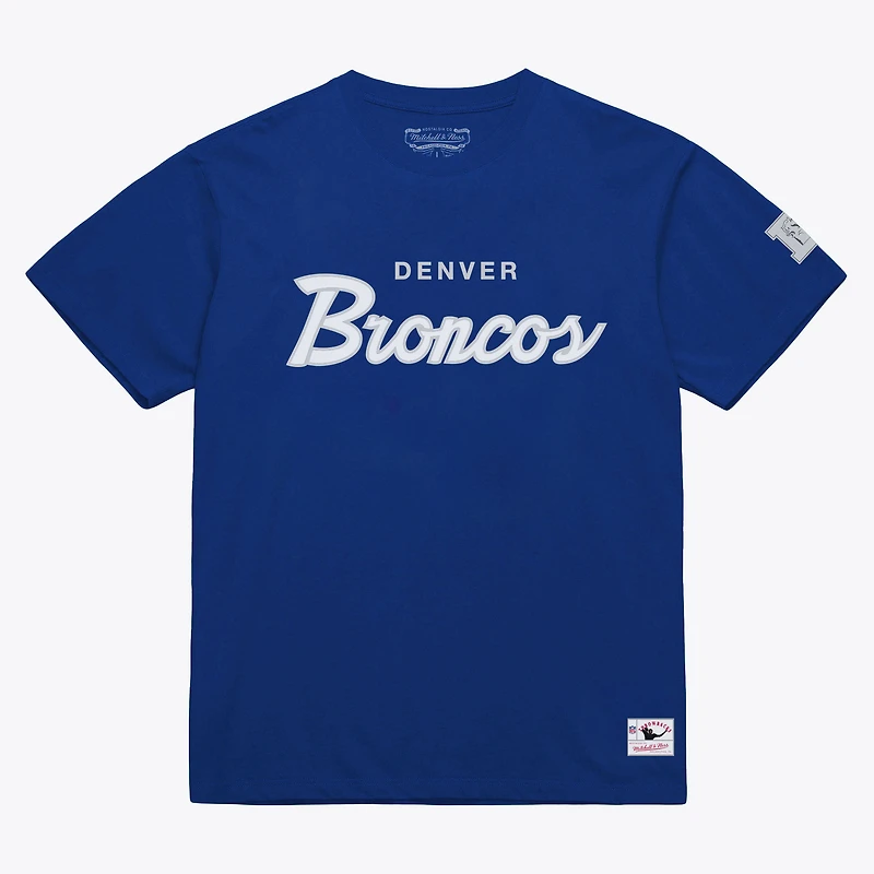 T-shirt classique Mitchell & Ness Royal Denver Broncos pour homme