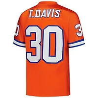 Maillot de joueur retraité authentique Mitchell & Ness Terrell Davis orange des Denver Broncos 1995 pour homme