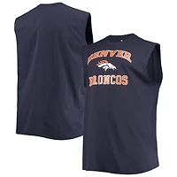 Débardeur bleu marine Denver Broncos Big & Tall Muscle pour hommes