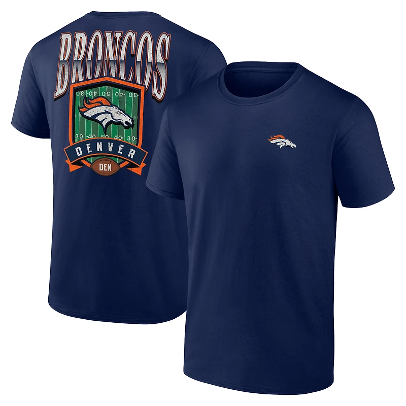Men's  Navy Denver Broncos Full Range T-Shirt