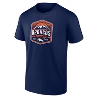 Men's  Navy Denver Broncos Open Receiver T-Shirt