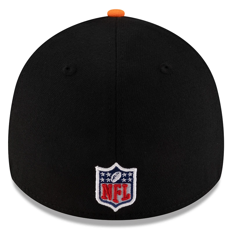 Men's New Era Black/Orange Denver Broncos 2025 NFL Draft 39THIRTY Flex Hat