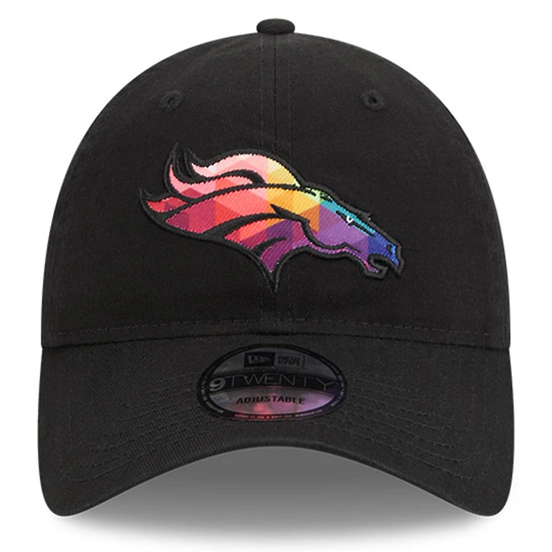 Casquette réglable New Era noire Denver Broncos 2023 NFL Crucial Catch 9TWENTY pour hommes