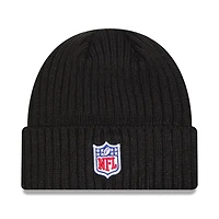 Bonnet en tricot à revers NFL Crucial Catch 2024 Denver Broncos noir New Era pour homme