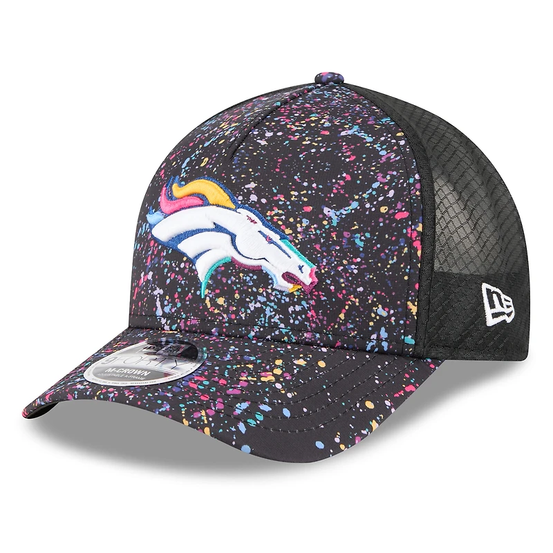 Casquette ajustable 9FORTY NFL Crucial Catch 2025 des Broncos de Denver de New Era pour homme, noire