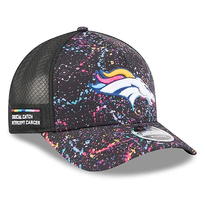 Casquette ajustable 9FORTY NFL Crucial Catch 2025 des Broncos de Denver de New Era pour homme, noire