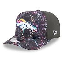 Casquette snapback 9FIFTY noire New Era Denver Broncos 2025 NFL Crucial Catch pour homme