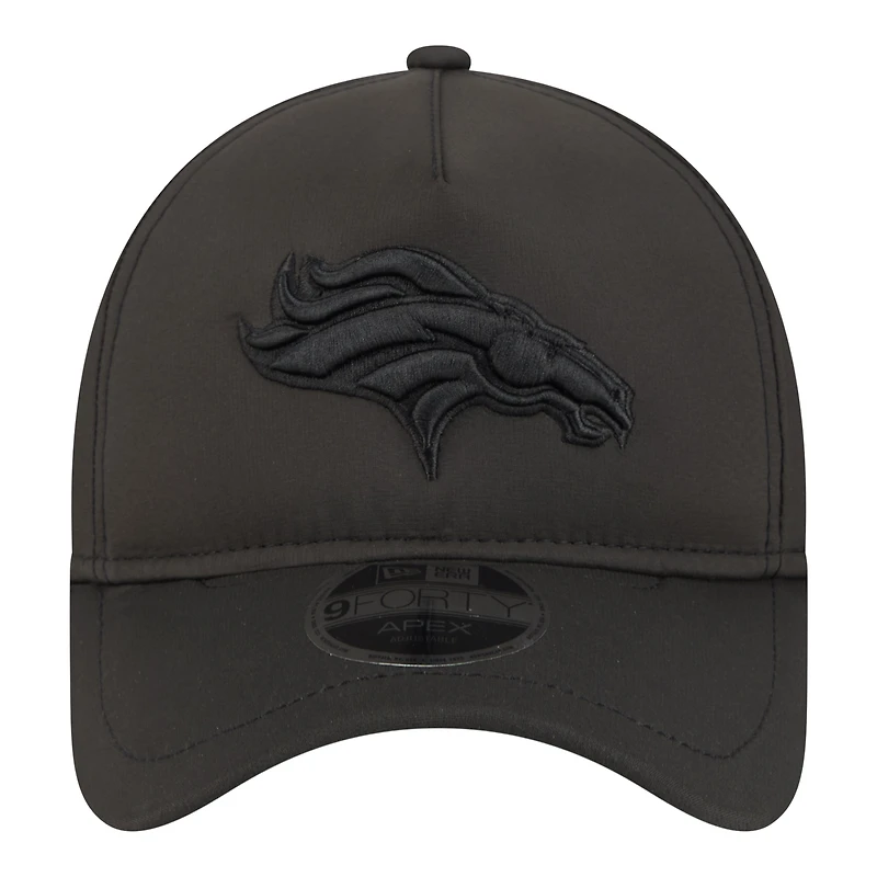 Men's New Era Black Denver Broncos Apex 9FORTY Adjustable Hat